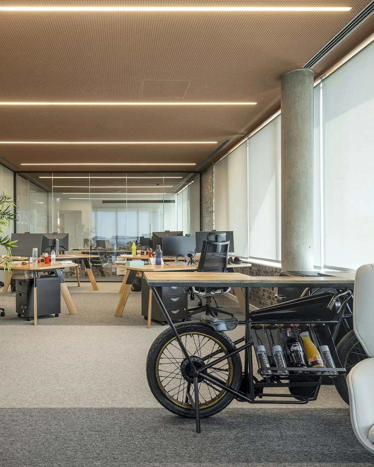 The Rotterdam office floor on a working morning